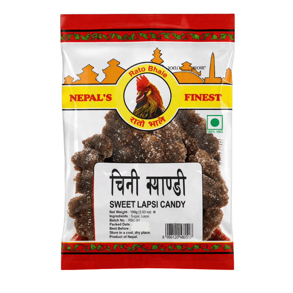 Rato bhale Sugar Lapsi Candy 100 g buy online USA - 1